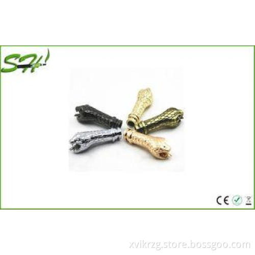 Brass , Silver SS Snake Drip Tips For 510 / 901 / 808D Ato